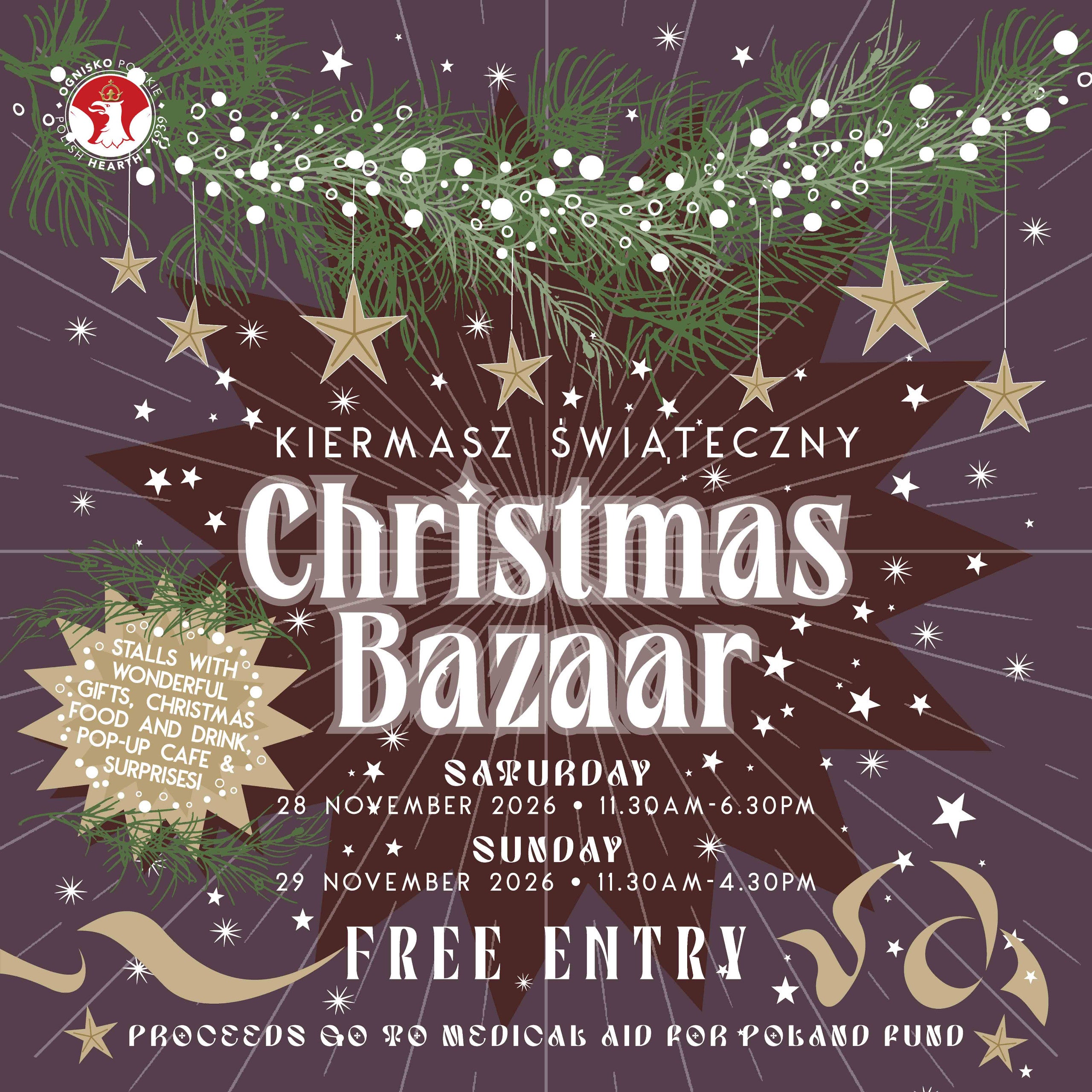 28-29 Nov | Kiermasz Świąteczny (Christmas Bazaar) | Ognisko Polskie - Polish Hearth
